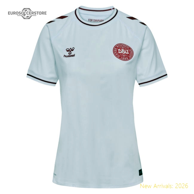 2025-2026 Denmark Womens Away Shirt (Ladies)-Vantage Point Soccer