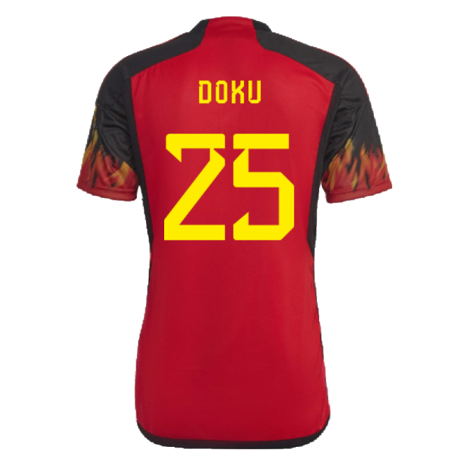 2022-2023 Belgium Home Shirt (Doku 25)-Vantage Point Soccer