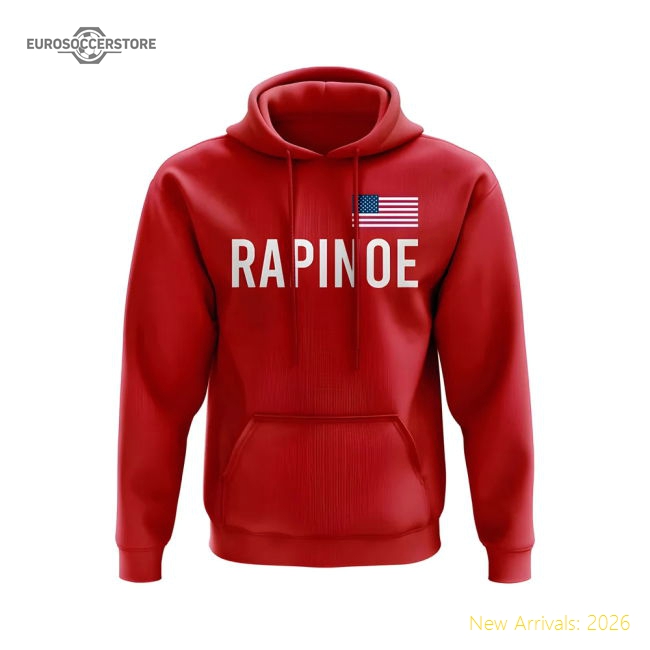 Megan Rapinoe USA Name Hoody (Red)-PitchVibe Kits