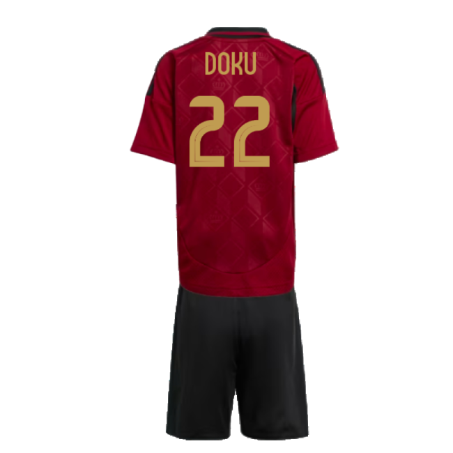 2024-2025 Belgium Home Mini Kit (Doku 22)-Vantage Point Soccer