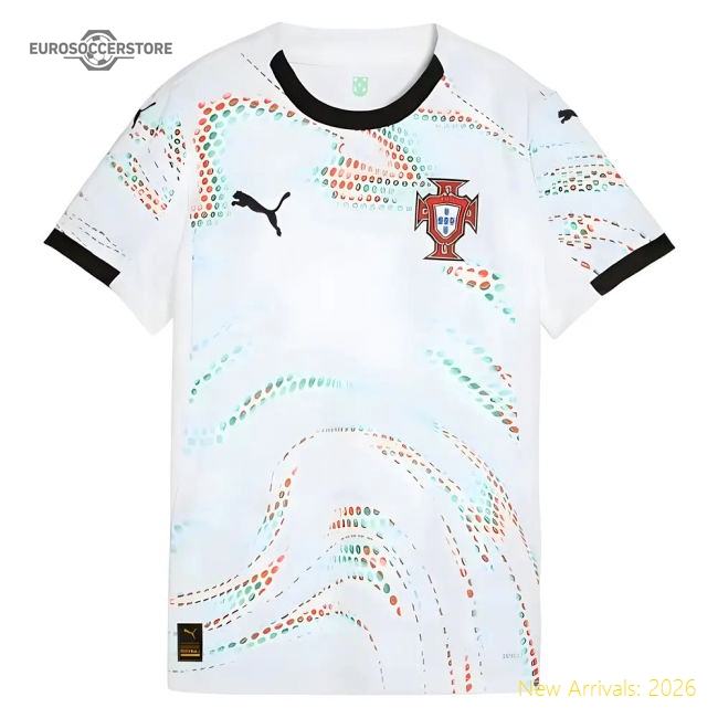 2025-2026 Portugal Away Shirt (Womens)-Vantage Point Soccer