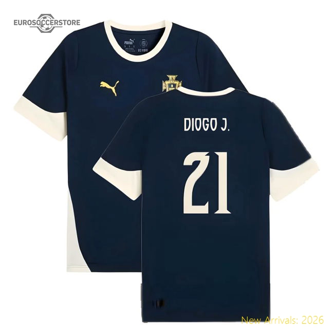 2025-2026 Portugal Training Jersey (Persian Blue) (Diogo J. 21)-Vantage Point Soccer