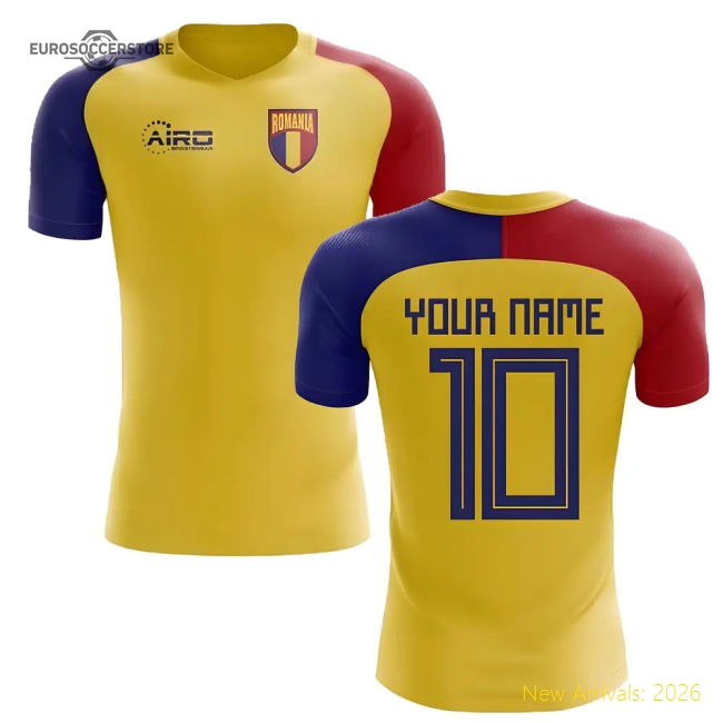 2025-2026 Romania Home Concept Football Shirt (Your Name) -Kids-Vantage Point Soccer