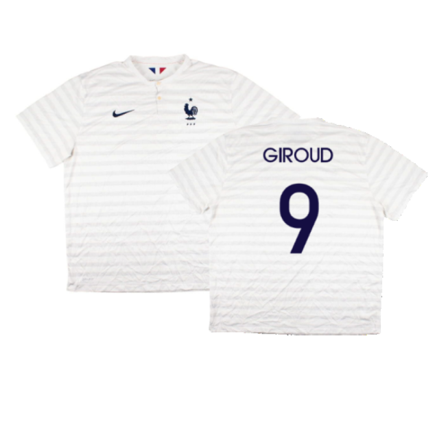 France 2014-15 Away Shirt ((Very Good) XXL) (Giroud 9)-Vantage Point Soccer
