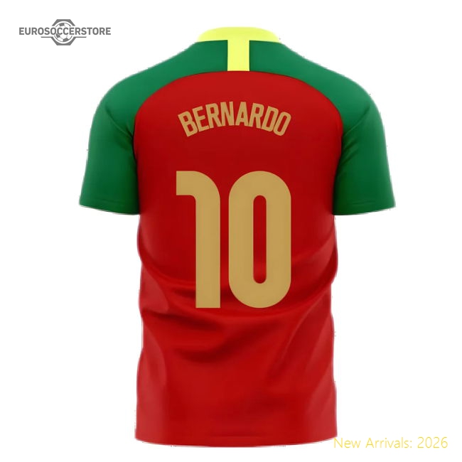 Portugal 2025-2026 Home Concept Football Kit (Airo) (Bernardo 10)-Vantage Point Soccer