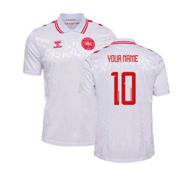 2024-2025 Denmark Away Shirt (Your Name)-Vantage Point Soccer