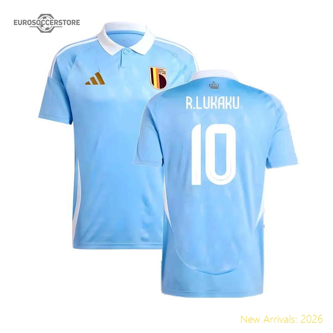 2024-2025 Belgium Away Shirt (R.Lukaku 10)-Vantage Point Soccer