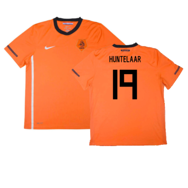 Holland 2010-11 Home Shirt ((Excellent) S) (Huntelaar 19)-Football Jersey Hub