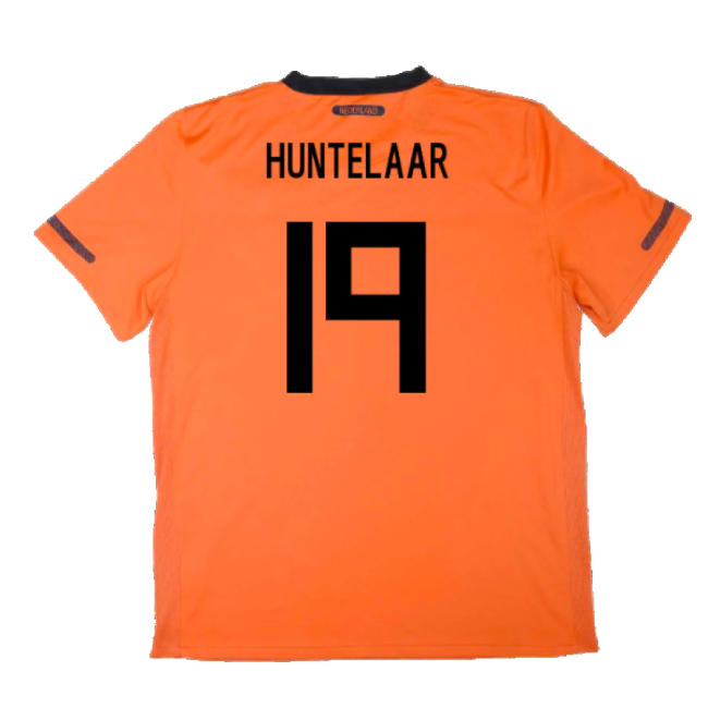Holland 2010-11 Home Shirt ((Excellent) S) (Huntelaar 19)-Football Jersey Hub