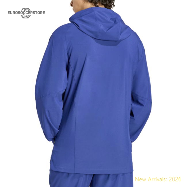2026-2027 Italy Tiro Travel Full Zip Windbreaker (Victory Blue)-Vantage Point Soccer
