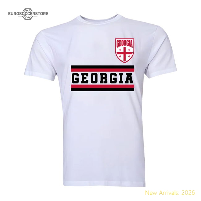 Georgia Core Football Country T-Shirt (White)-Vantage Point Soccer
