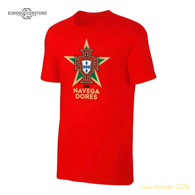 Portugal EU2020 OS NAVEGADORES t-shirt RONALDO, red-Vantage Point Soccer