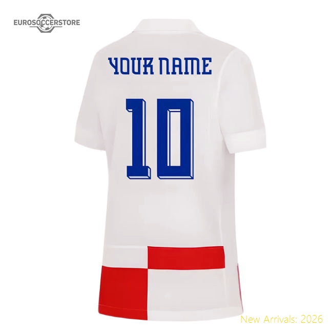 2024-2025 Croatia Home Shirt (Kids) (Your Name)-Vantage Point Soccer