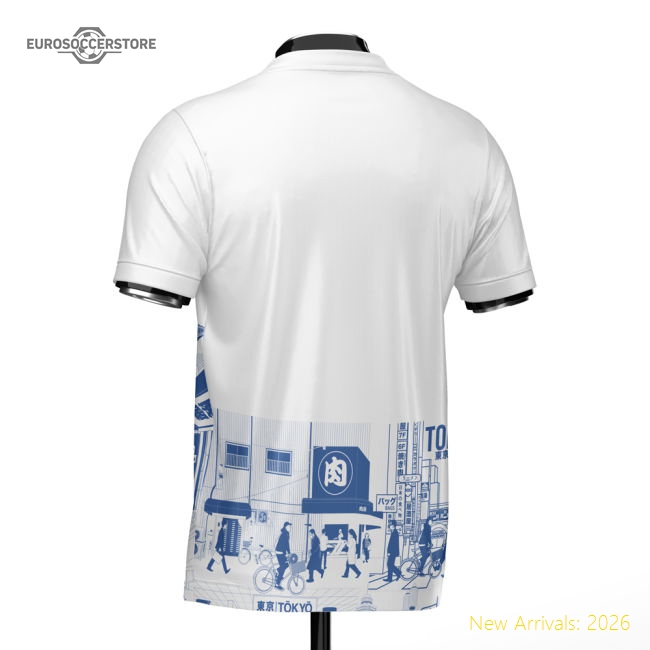 Japan Tokyo Heritage Football Jersey Blue (Wolvate) Adult Short Sleeve-Vantage Point Soccer