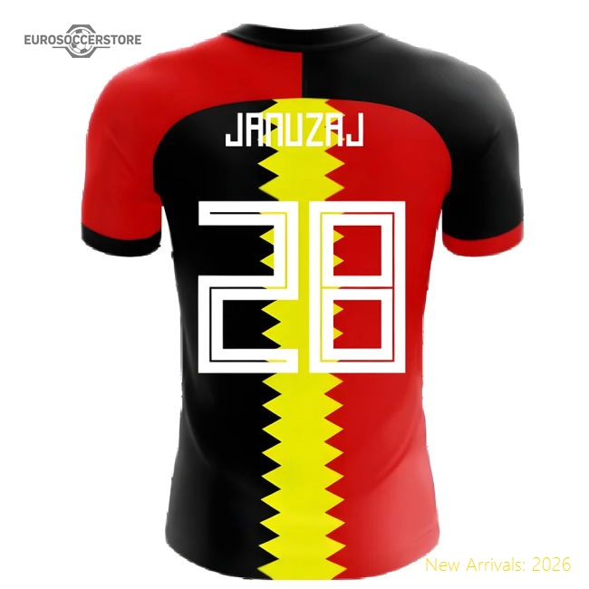 2025-2026 Belgium Flag Concept Football Shirt (Januzaj 28)-Vantage Point Soccer