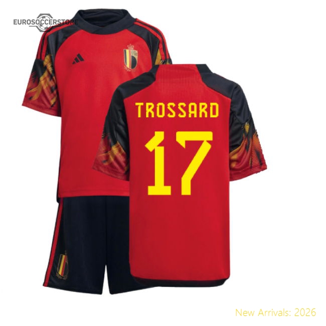 2022-2023 Belgium Home Mini Kit (TROSSARD 17)-Vantage Point Soccer