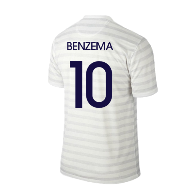 France 2014-15 Away Shirt ((Excellent) M) (Benzema 10)-Vantage Point Soccer