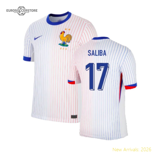 2024-2025 France Away Shirt (Saliba 17)-Vantage Point Soccer