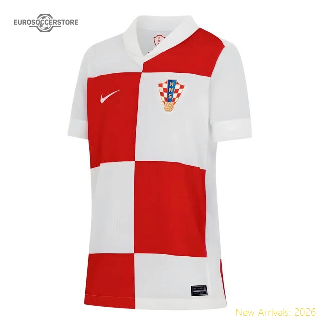 2024-2025 Croatia Home Shirt (Kids)-Vantage Point Soccer