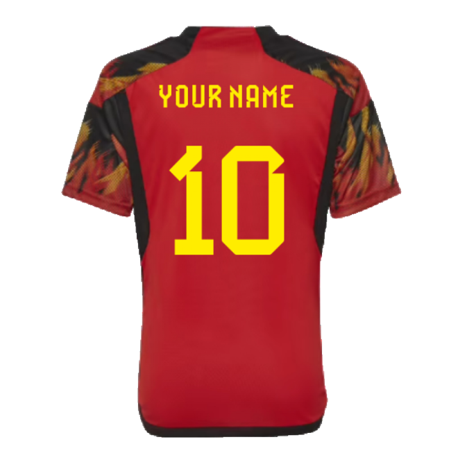2022-2023 Belgium Home Shirt (Kids) (Your Name)-Vantage Point Soccer