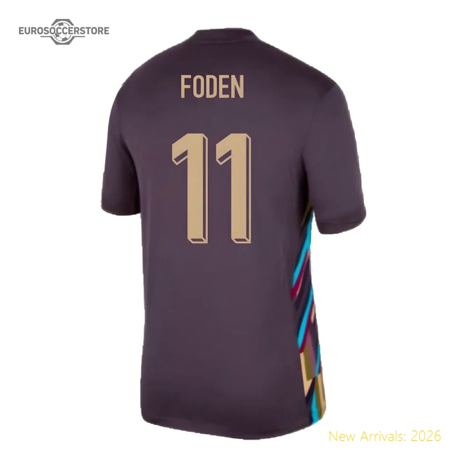 2024-2025 England Away Shirt (Foden 11)-Football Shirts Shop