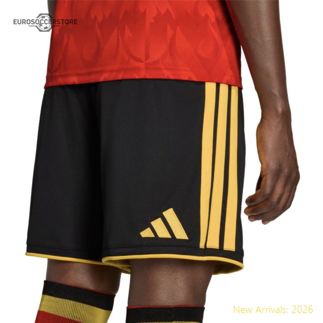 2026-2027 Belgium Home Shorts (Black)-Vantage Point Soccer