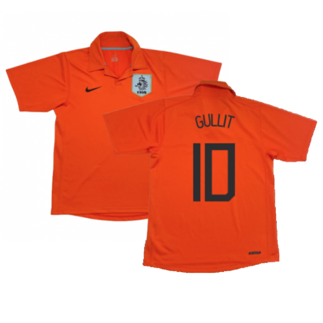 Holland 2006-08 Home Shirt (M) ((Good) M) (Gullit 10)-Football Jersey Hub