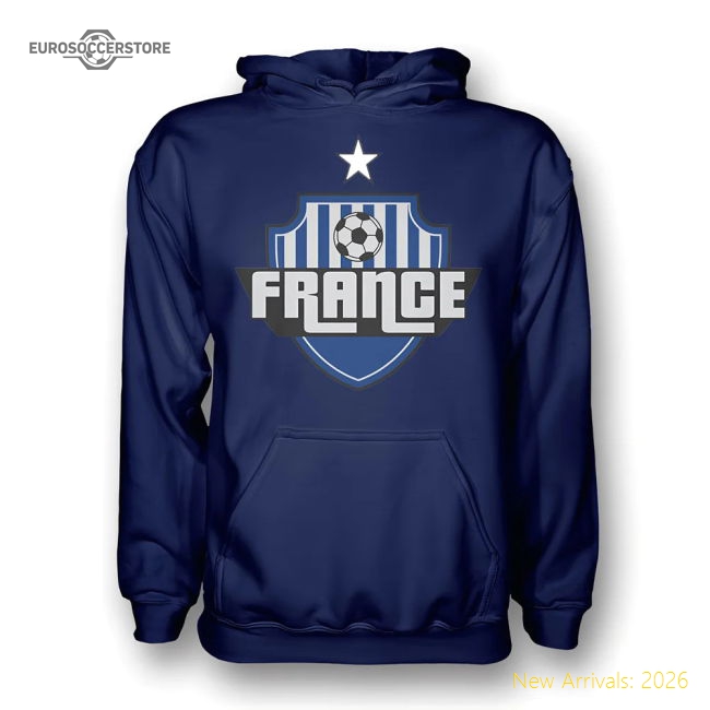 France Country Logo Hoody (navy) - Kids-Vantage Point Soccer