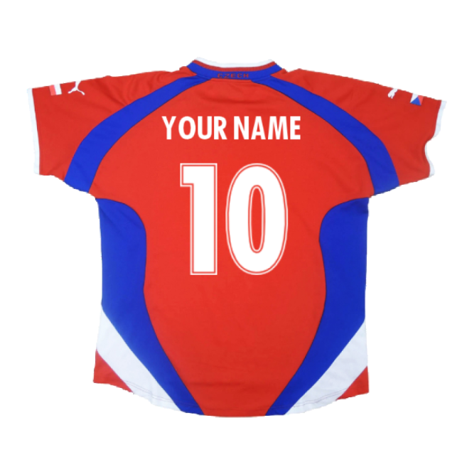 Czech Republic 2000-02 Home Shirt ((Very Good) L) (Your Name)-Vantage Point Soccer