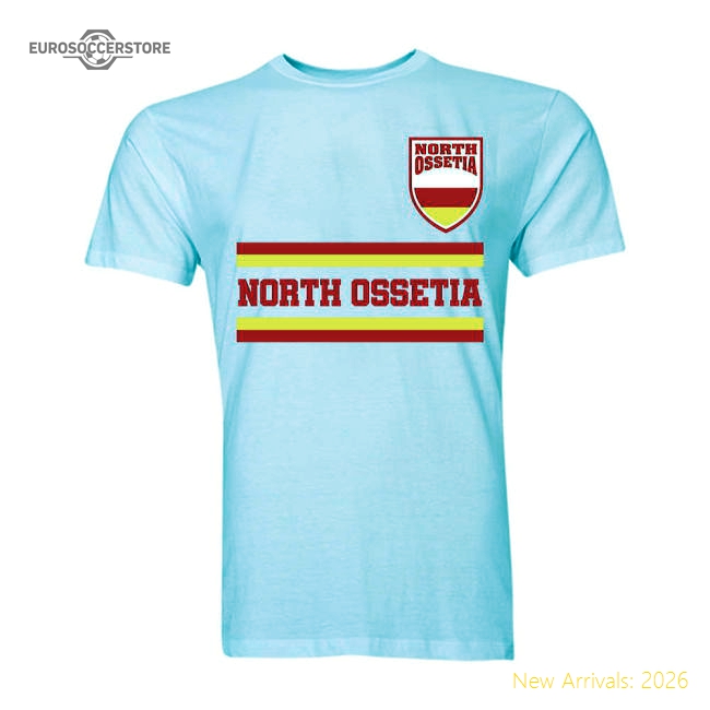 North Ossetia Core Football Country T-Shirt (White)-Vantage Point Soccer