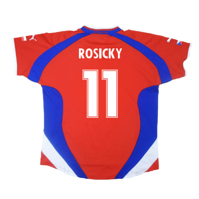 Czech Republic 2000-02 Home Shirt ((Very Good) L) (Rosicky 11)-Vantage Point Soccer