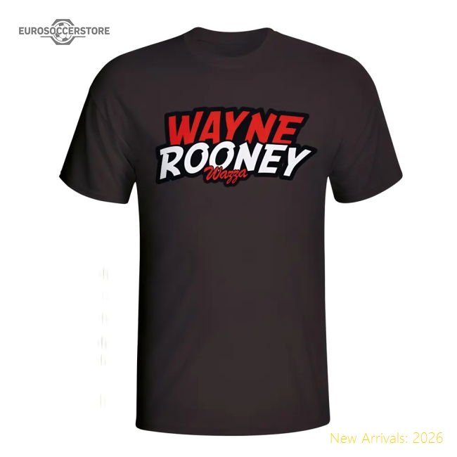 Wayne Rooney Comic Book T-shirt (black) - Kids-Vantage Point Soccer