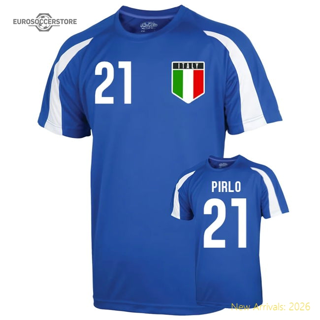 Italy Sports Training Jersey (pirlo 21)-Vantage Point Soccer