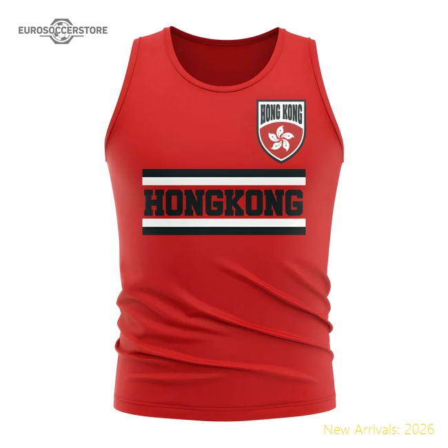 Hong Kong Core Football Country Sleeveless Tee (Red)-Vantage Point Soccer