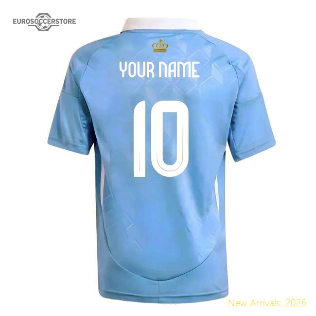 2024-2025 Belgium Away Shirt (Kids) (Your Name)-Vantage Point Soccer