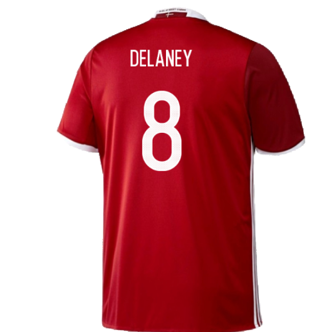 Denmark 2016-17 Home Shirt ((Excellent) 3XL) (Delaney 8)-Vantage Point Soccer