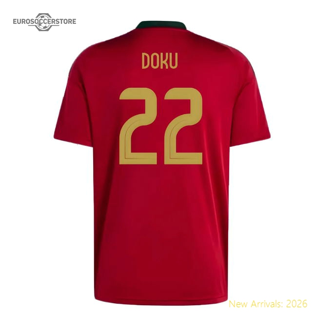 2024-2025 Belgium Home Fan Shirt (Doku 22)-Vantage Point Soccer