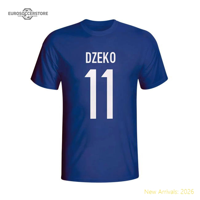 Edin Dzeko Bosnia Hero T-shirt (blue) - Kids-Vantage Point Soccer