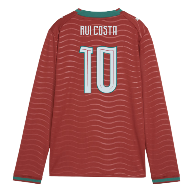 2026-2027 Portugal Long Sleeve Home Shirt (Kids) (Rui Costa 10)-Vantage Point Soccer