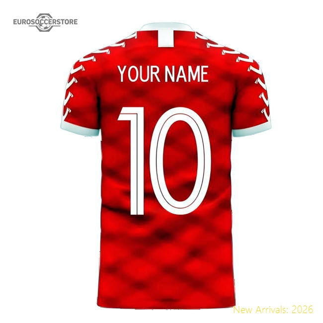 Denmark 2025-2026 Home Concept Football Kit (Viper) (Your Name)-Vantage Point Soccer
