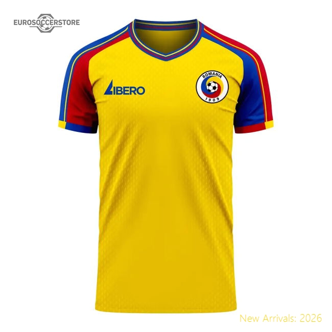 Romania 2025-2026 Home Concept Football Kit (Libero) (HAGI 10)-Vantage Point Soccer