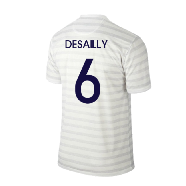 France 2014-15 Away Shirt ((Excellent) M) (Desailly 6)-Vantage Point Soccer