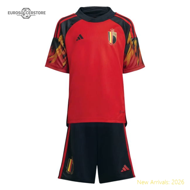 2022-2023 Belgium Home Mini Kit (TROSSARD 17)-Vantage Point Soccer