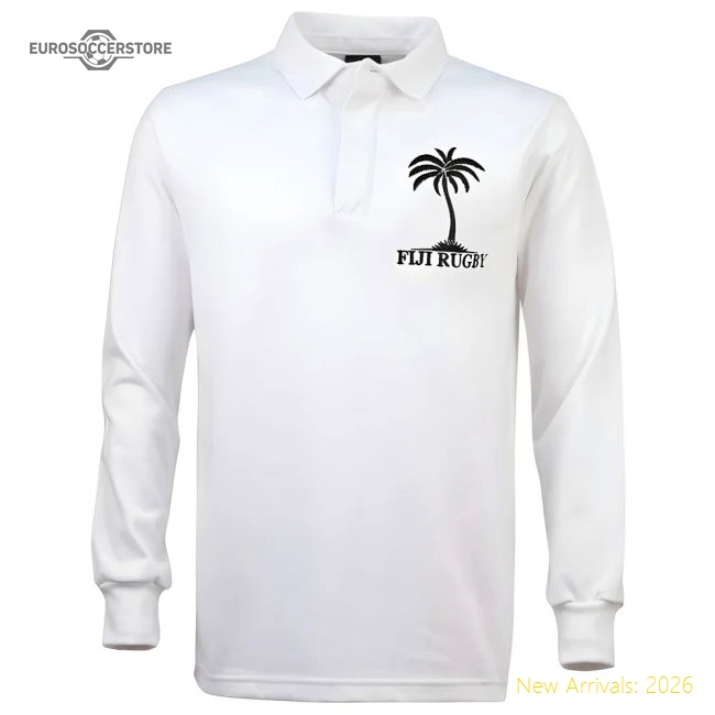 Fiji 1970 Vintage White Rugby Shirt-Vantage Point Soccer