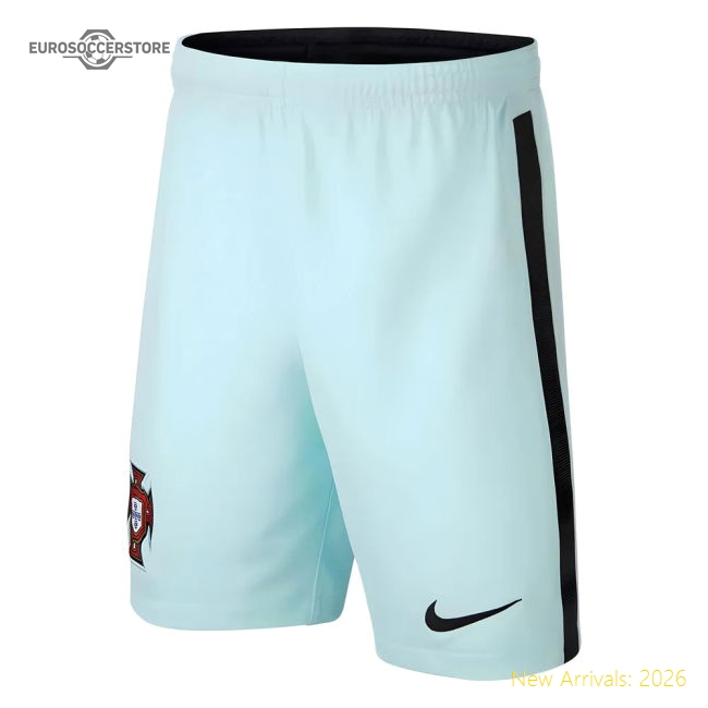 2020-2021 Portugal Nike Away Shorts (Teal Tint) - Kids-Vantage Point Soccer