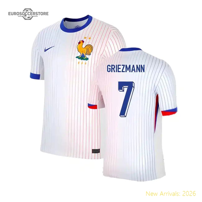 2024-2025 France Away Shirt (Griezmann 7)-Vantage Point Soccer