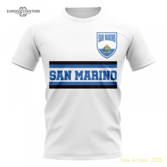 San Marino Core Football Country T-Shirt (White)-Vantage Point Soccer