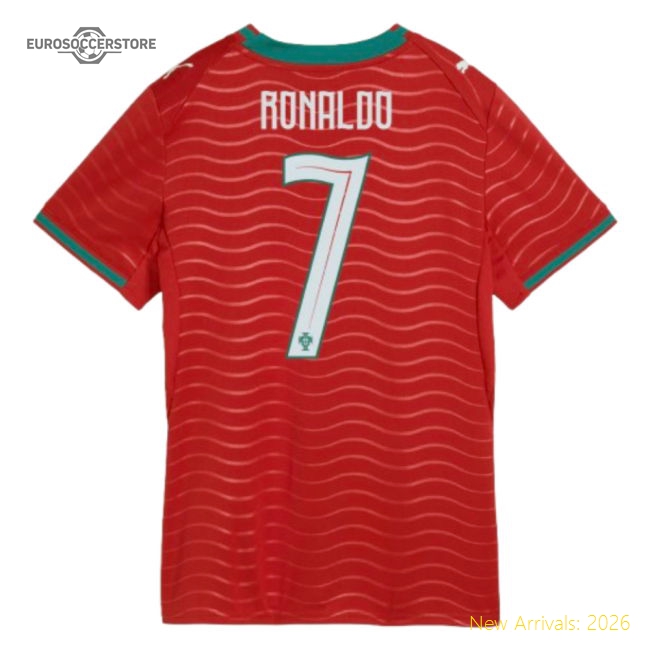 2026-2027 Portugal RONALDO Home Shirt (Womens)-Vantage Point Soccer
