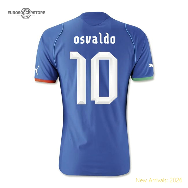 2013-14 Italy Home Shirt (Osvaldo 10)-Vantage Point Soccer