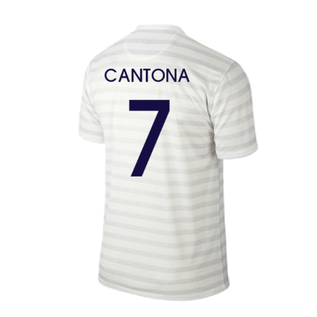 France 2014-15 Away Shirt ((Excellent) M) (Cantona 7)-Vantage Point Soccer